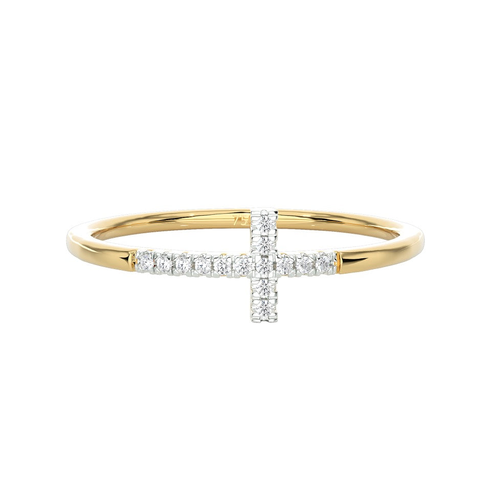 Aurum Adamas – Bague – Or jaune & diamants – vue 2