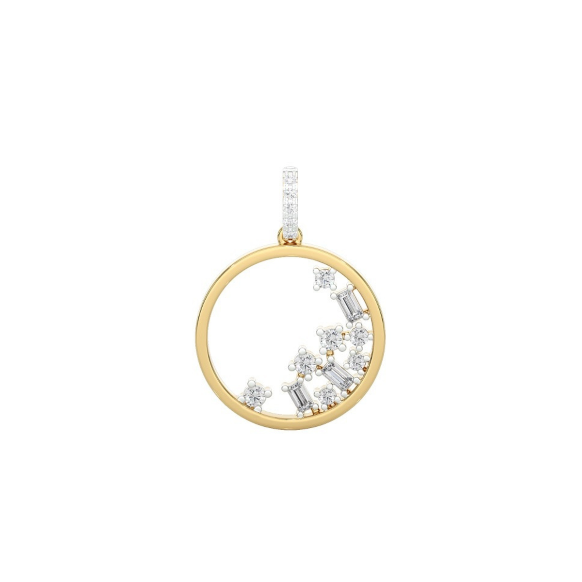 Aurum Adamas – Pendentif – Or jaune & diamants