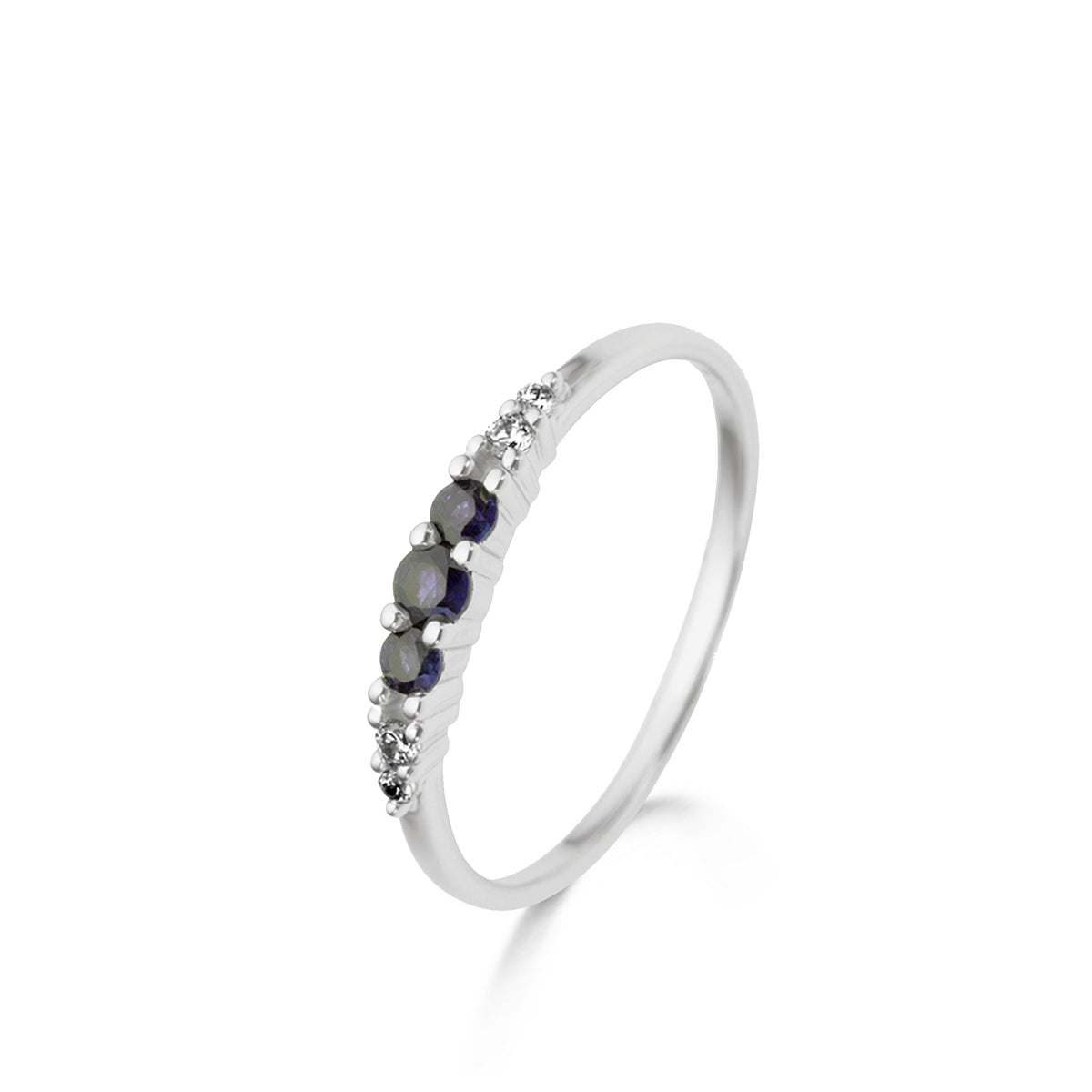 Beheyt – Bague – Or Blanc, Saphirs & Diamants