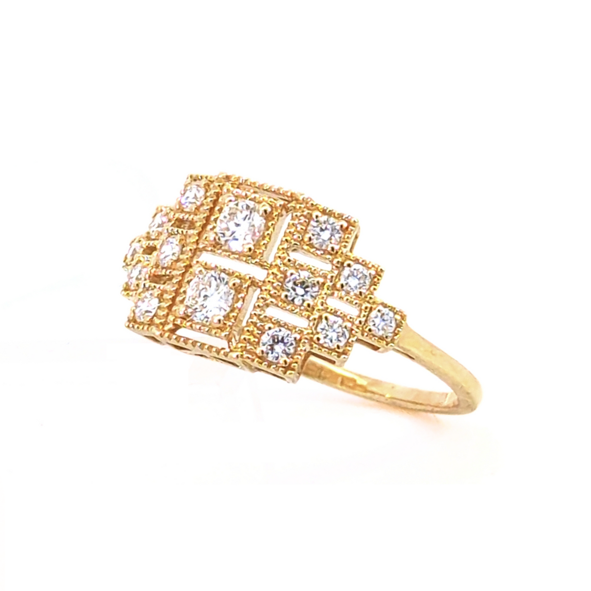 Beheyt – Bague – Or jaune & diamants – vue 2
