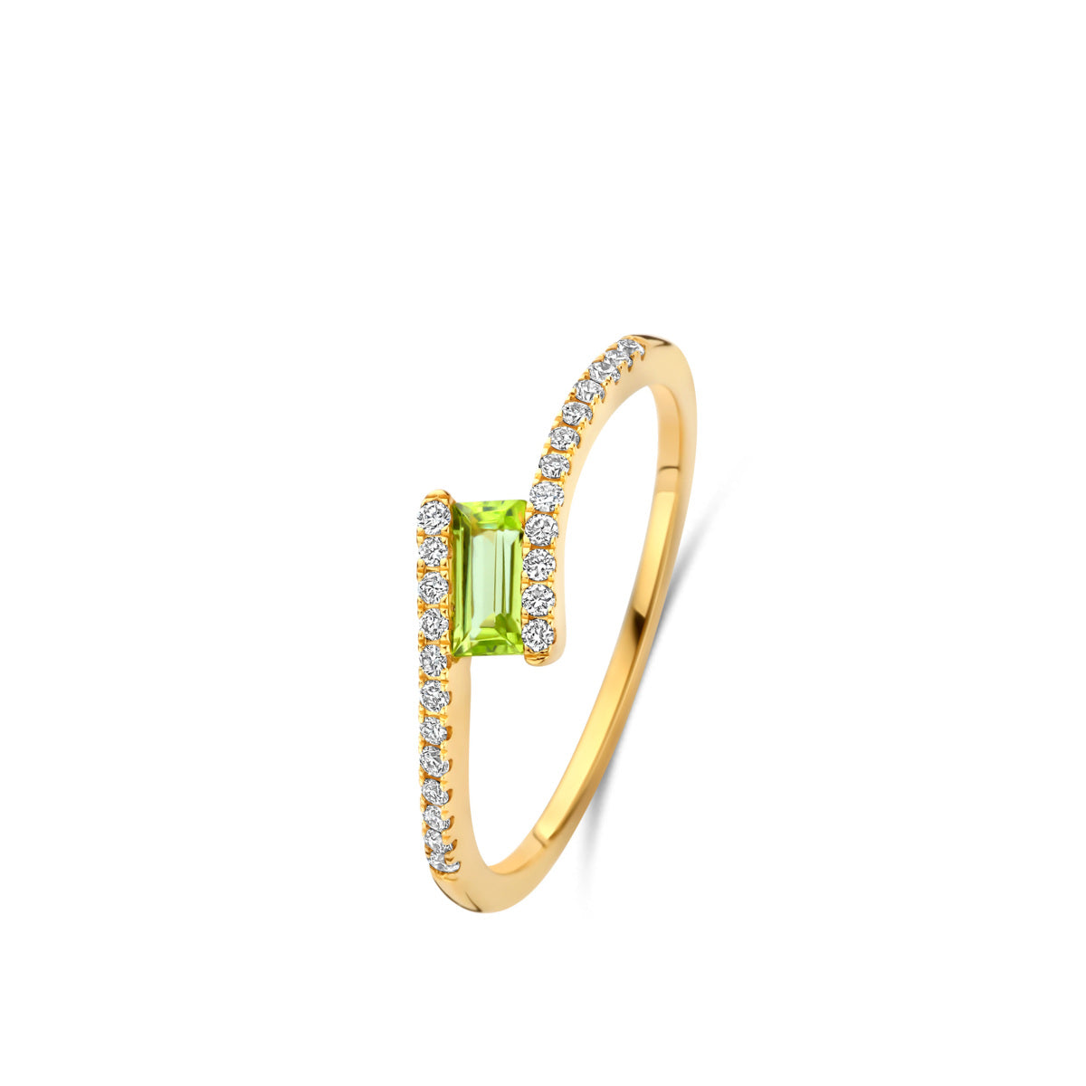 Beheyt – Bague – Or Jaune, Diamants & Péridot