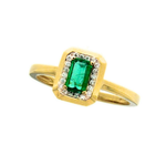 Beheyt – Bague – Or Jaune, Émeraude & Diamants