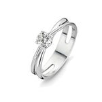 Beheyt – Bague – Solitaire – Or Blanc & Diamant