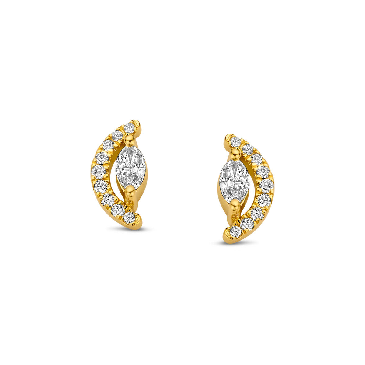 Beheyt – Boucles d'oreilles – Or Jaune & Diamants