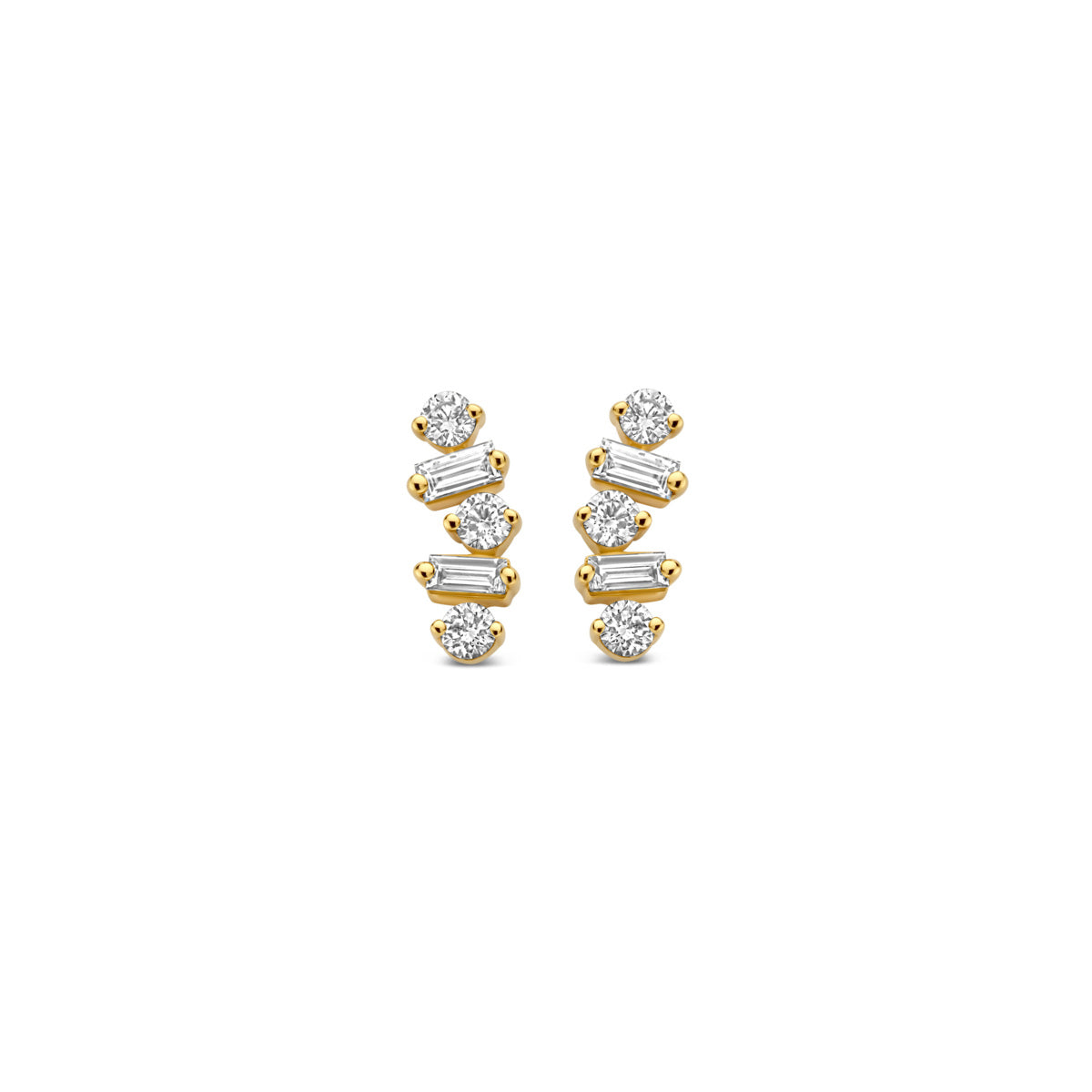 Beheyt – Boucles d'oreilles – Or Jaune & diamants