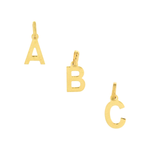 Beheyt – Pendentif – Lettre A-Z – Or jaune