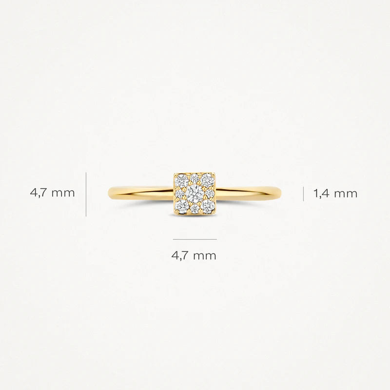 Blush – Bague – Zirconiums – vue 3