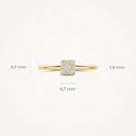 Blush – Bague – Zirconiums – vue 3