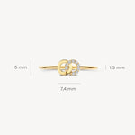 Blush – Bague – Zirconiums – vue 4