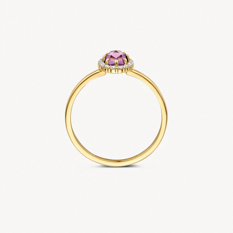 Blush – Bague – Zirconiums & améthyste – vue 3