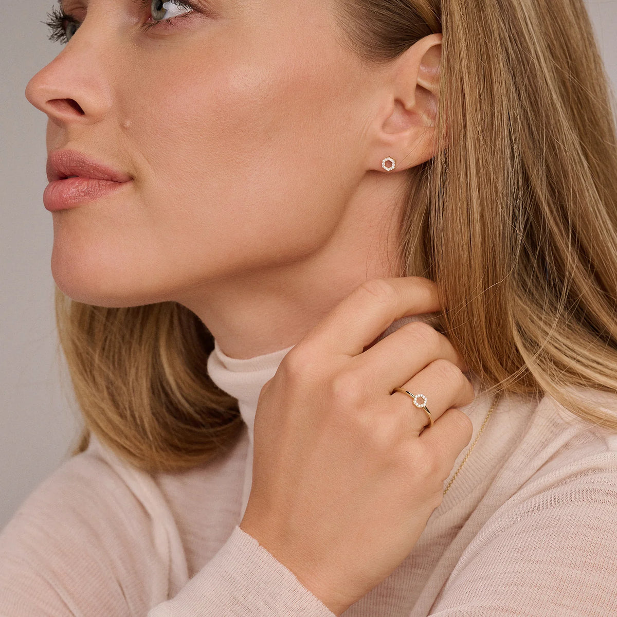 Blush – Boucles d'oreilles – Zirconium – vue 4