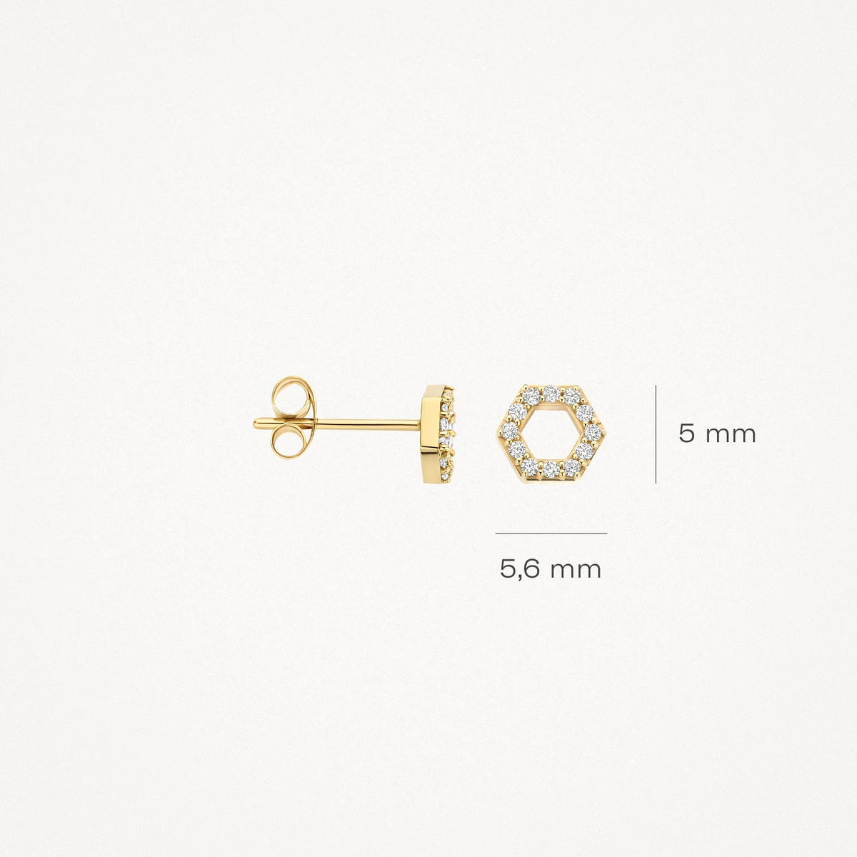 Blush – Boucles d'oreilles – Zirconium – vue 5