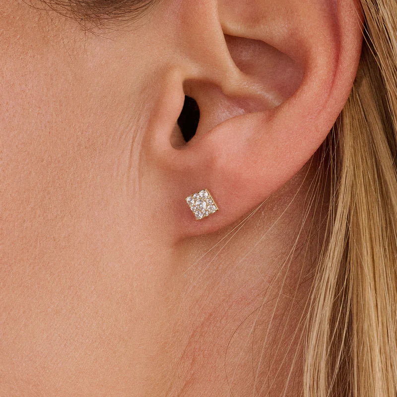 Blush – Boucles d'oreilles – Zirconiums – vue 2