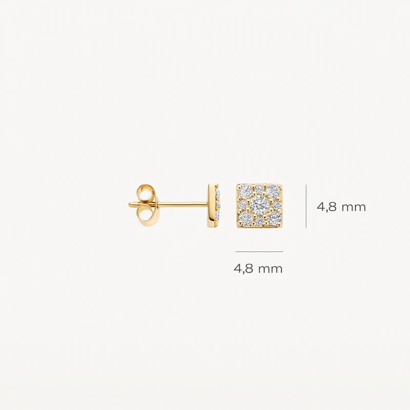 Blush – Boucles d'oreilles – Zirconiums – vue 4