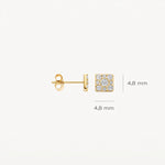 Blush – Boucles d'oreilles – Zirconiums – vue 4
