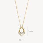 Blush – Collier – Zirconiums – vue 3