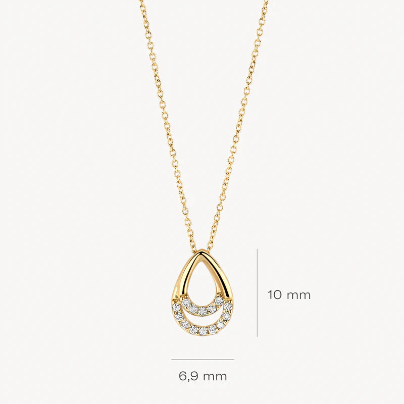 Blush – Collier – Zirconiums – vue 3