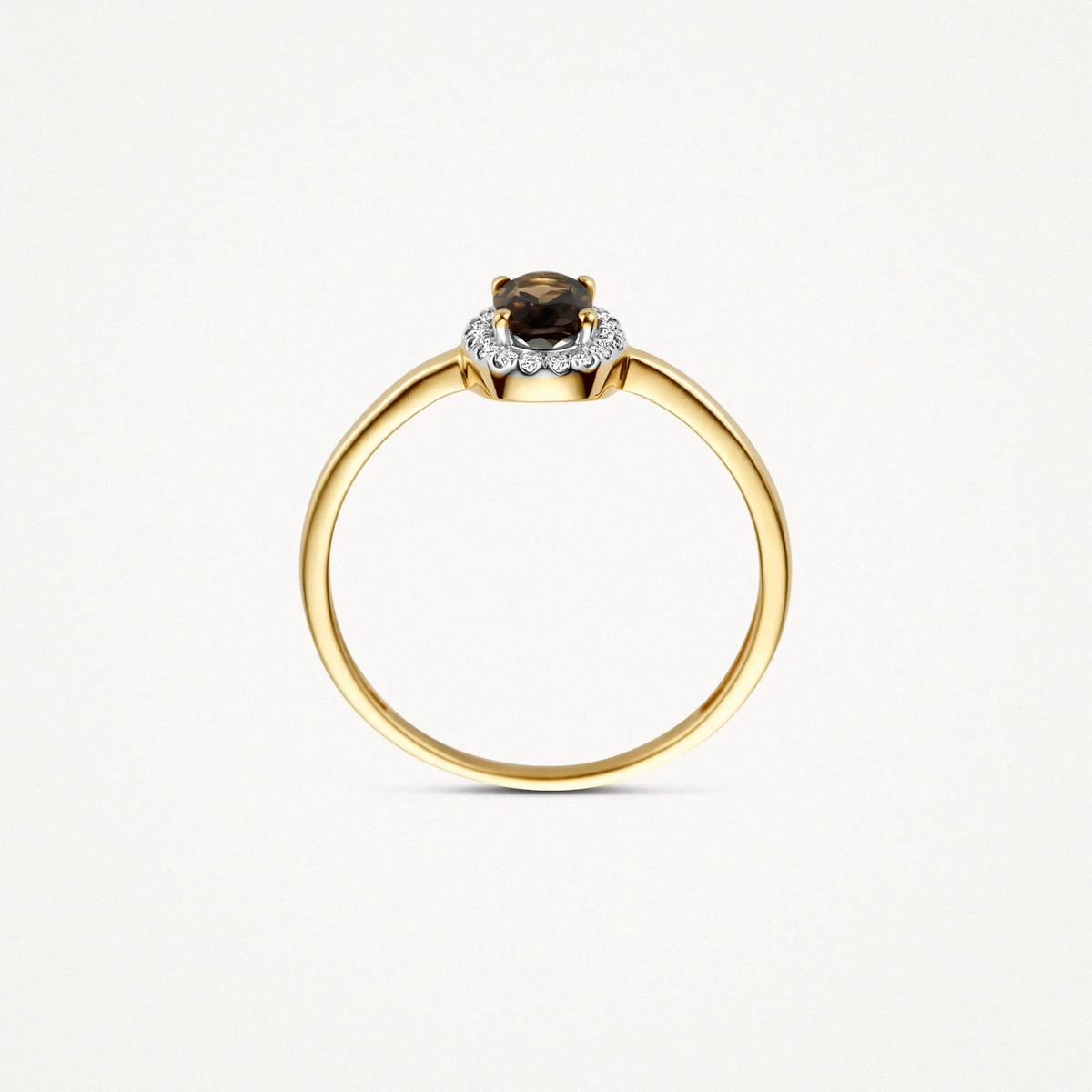 Blush Diamonds – Bague – Quartz fumé & diamants – vue 2