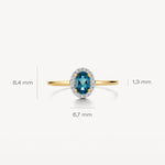 Blush Diamonds – Bague – Topaze & Diamants – vue 4