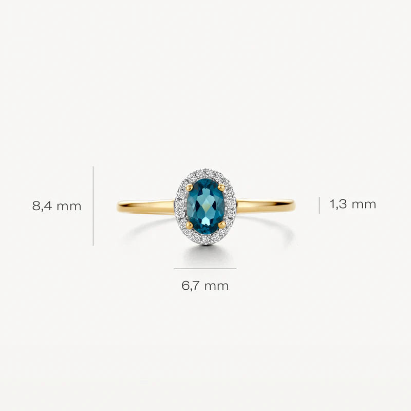 Blush Diamonds – Bague – Topaze & Diamants – vue 4