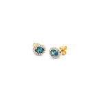 Blush Diamonds – Boucles d'oreilles – Diamants & Topazes London