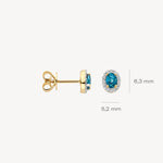 Blush Diamonds – Boucles d'oreilles – Diamants & Topazes London – vue 2