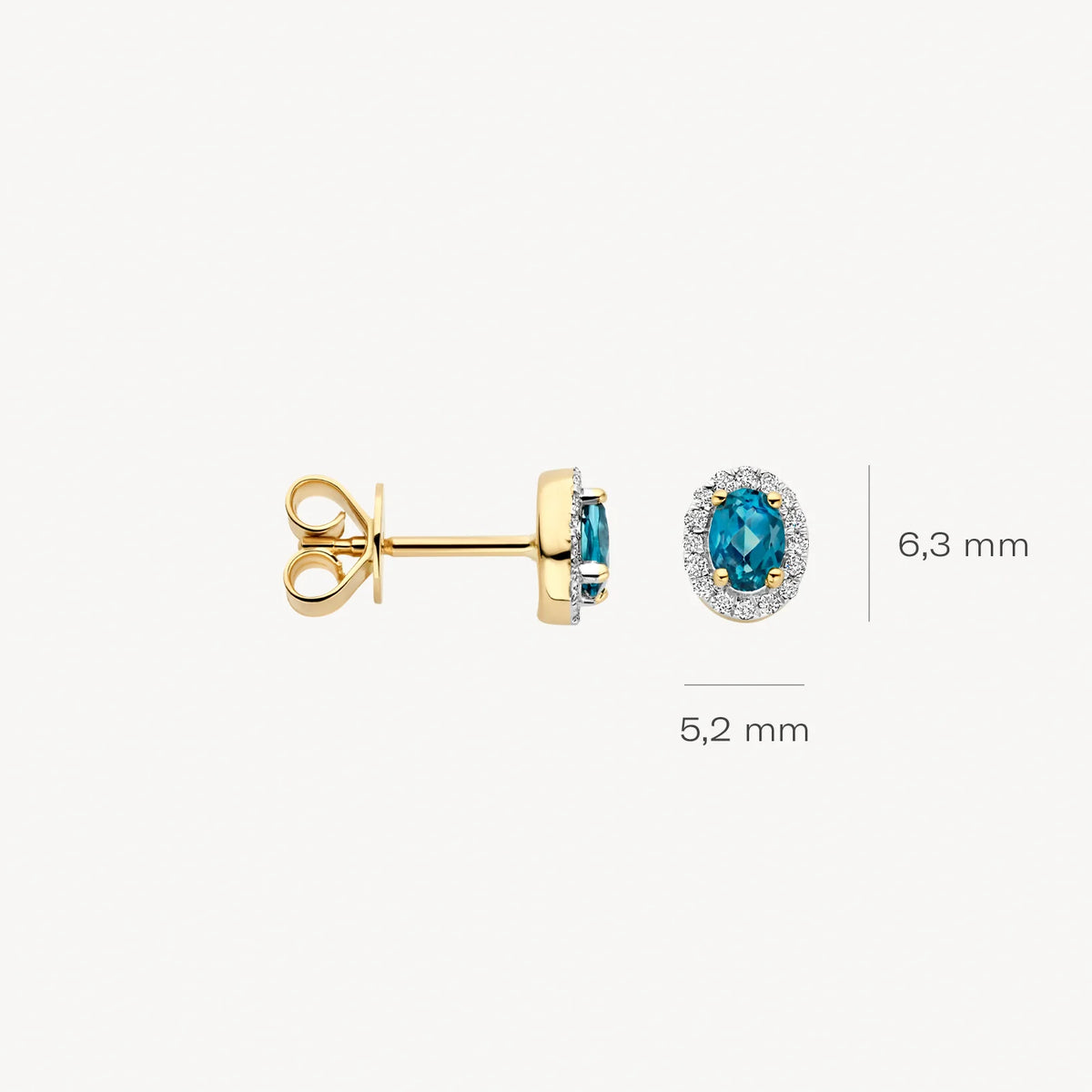 Blush Diamonds – Boucles d'oreilles – Diamants & Topazes London – vue 2