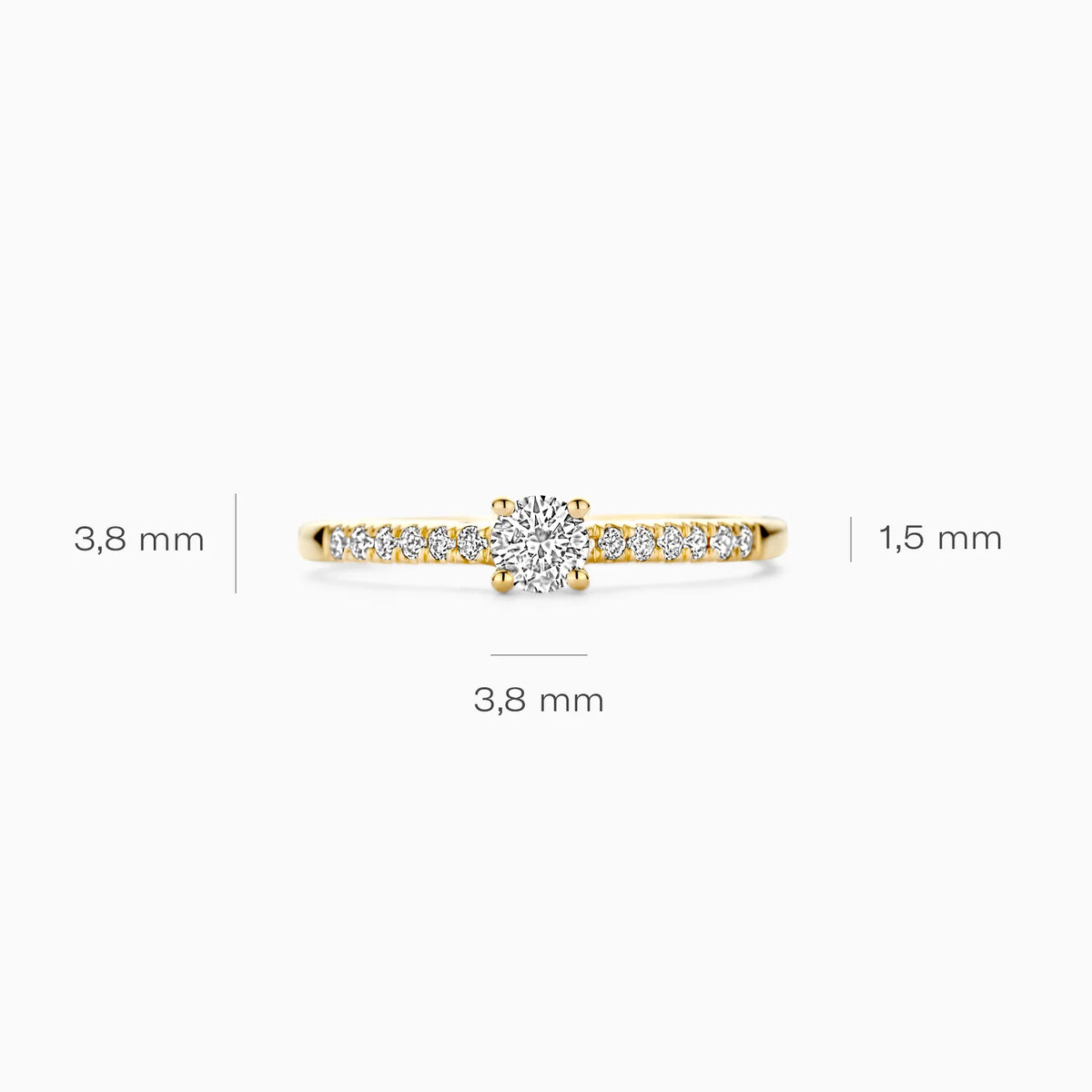 Blush Lab Diamonds – Bague – Solitaire – vue 4