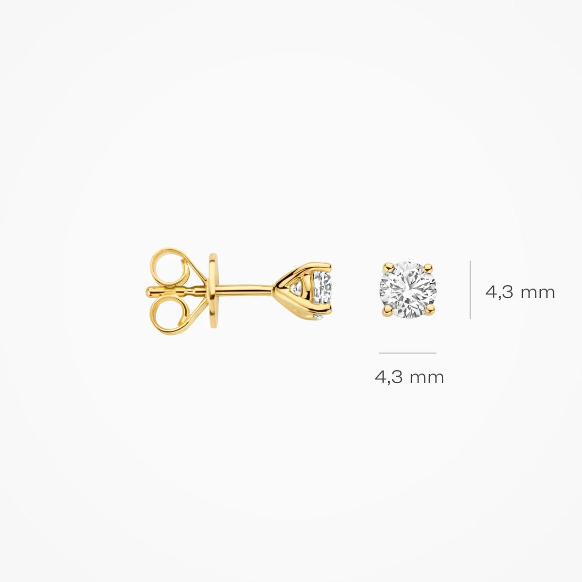 Blush Lab Diamonds – Boucles d'oreilles – Solitaires – vue 4