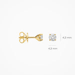 Blush Lab Diamonds – Boucles d'oreilles – Solitaires – vue 4