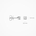 Blush Lab Diamonds – Boucles d'oreilles – Solitaires – vue 4