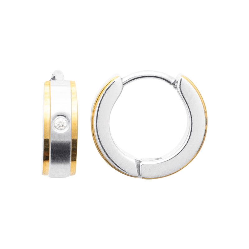 Boucles d'oreilles – Acier – vue 2