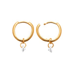 Boucles d'oreilles – Plaqué or – vue 2