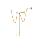 Boucles d'oreilles – Plaqué or – vue 3