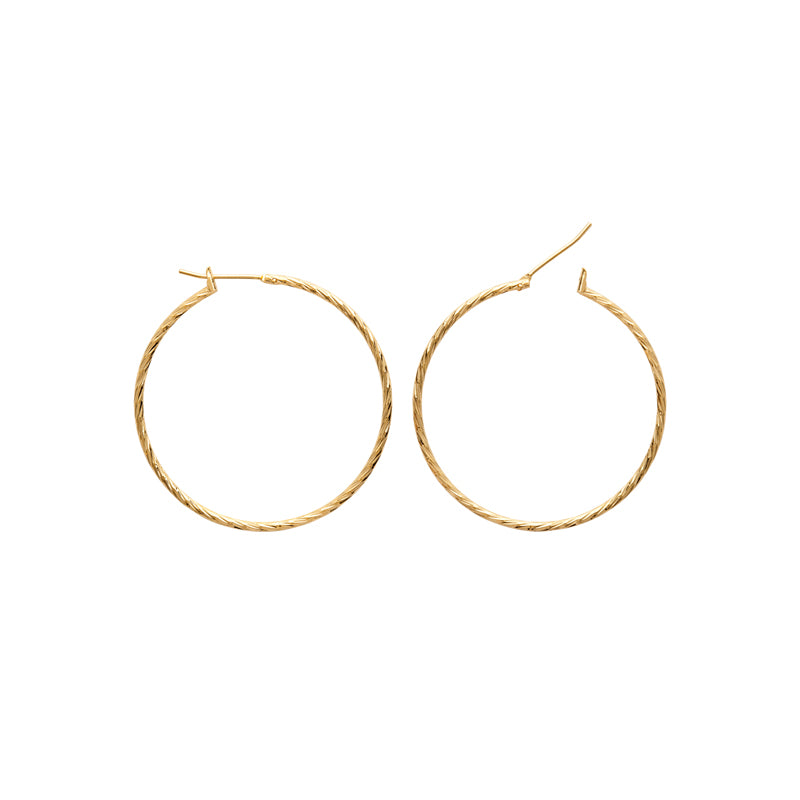 Boucles d'oreilles – Plaqué or – vue 2