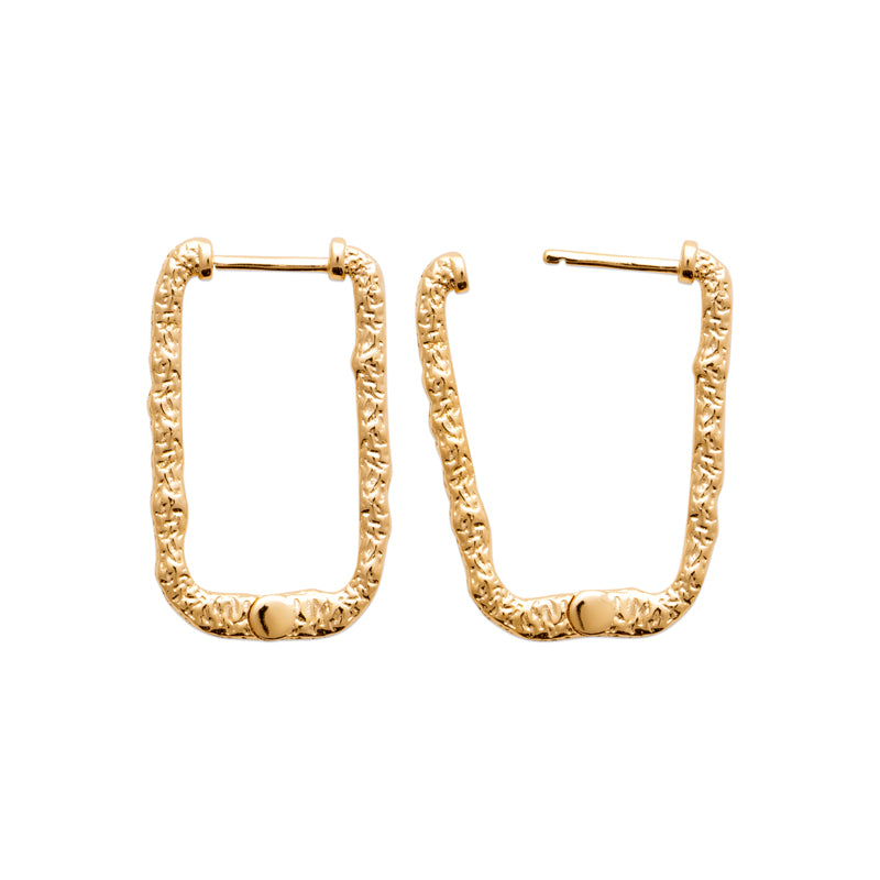 Boucles d'oreilles – Plaqué or – vue 2