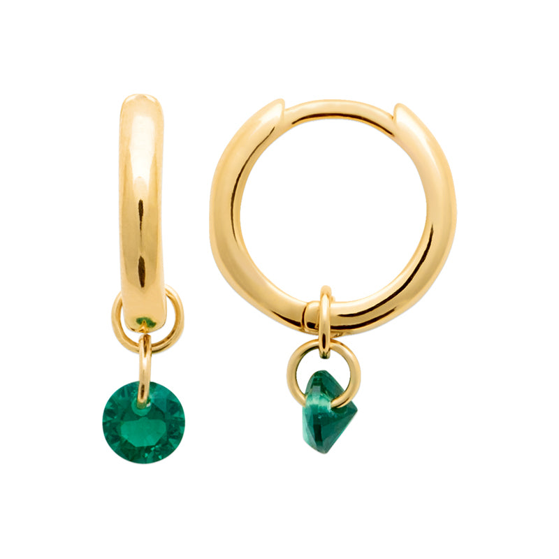 Boucles d'oreilles – Plaqué or – vue 2