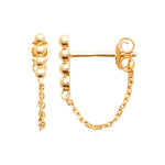 Boucles d'oreilles – Plaqué or – vue 3