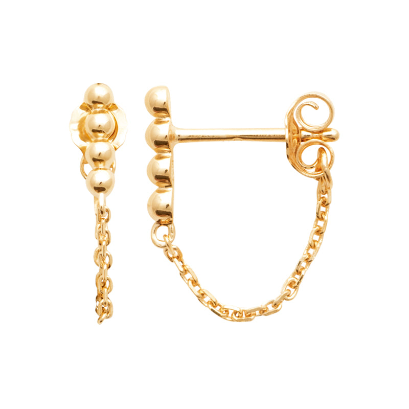 Boucles d'oreilles – Plaqué or – vue 3