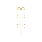 Boucles d'oreilles – Plaqué or – vue 2