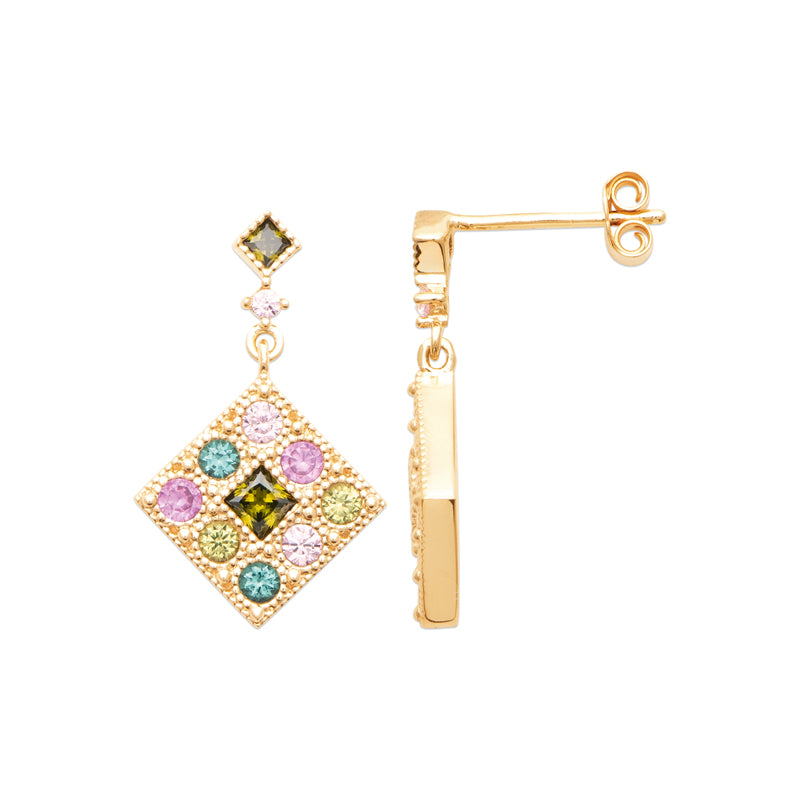 Boucles d'oreilles – Plaqué or – vue 3