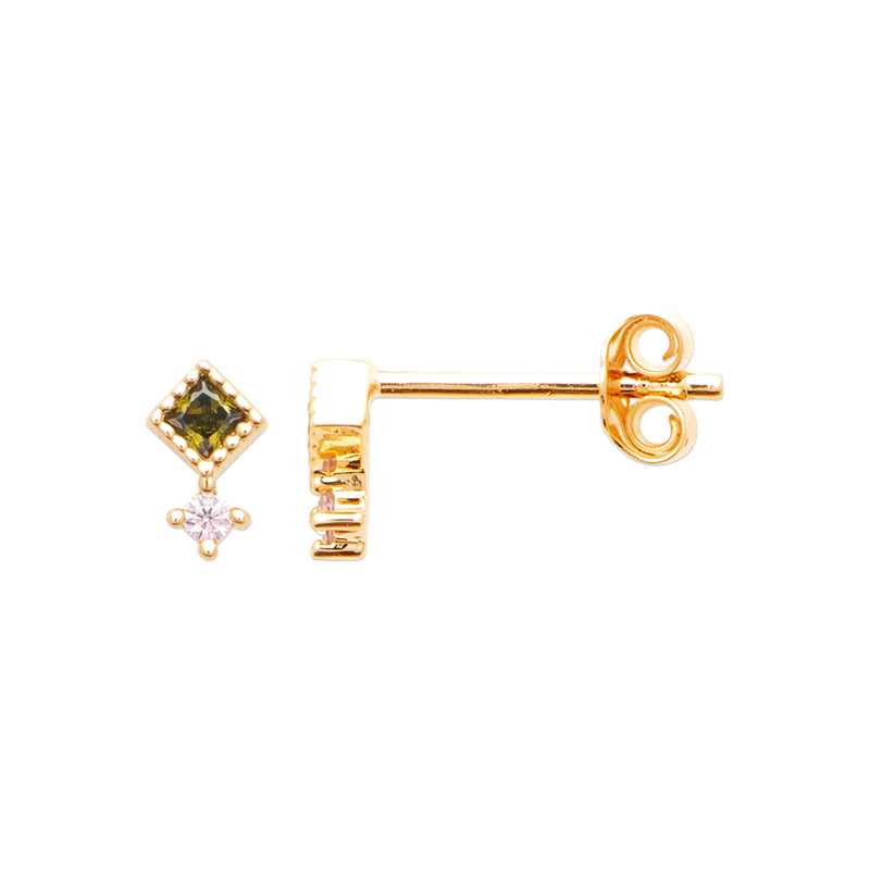 Boucles d'oreilles – Plaqué or – vue 3