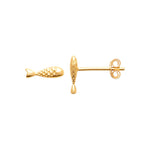 Boucles d'oreilles – Plaqué or – vue 3