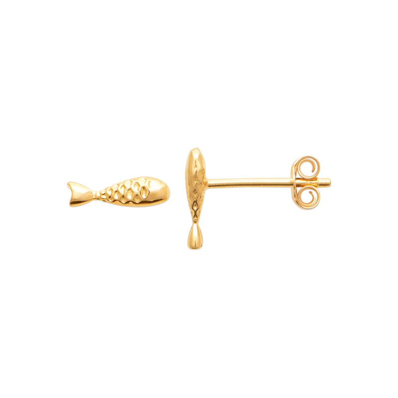 Boucles d'oreilles – Plaqué or – vue 3