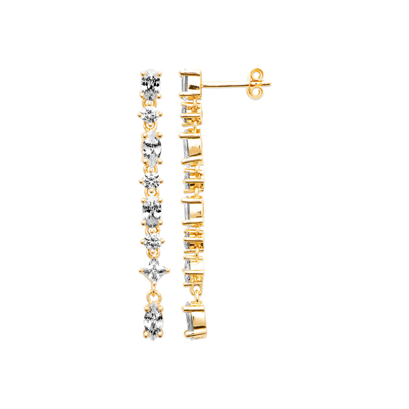 Boucles d'oreilles – Plaqué or – vue 2