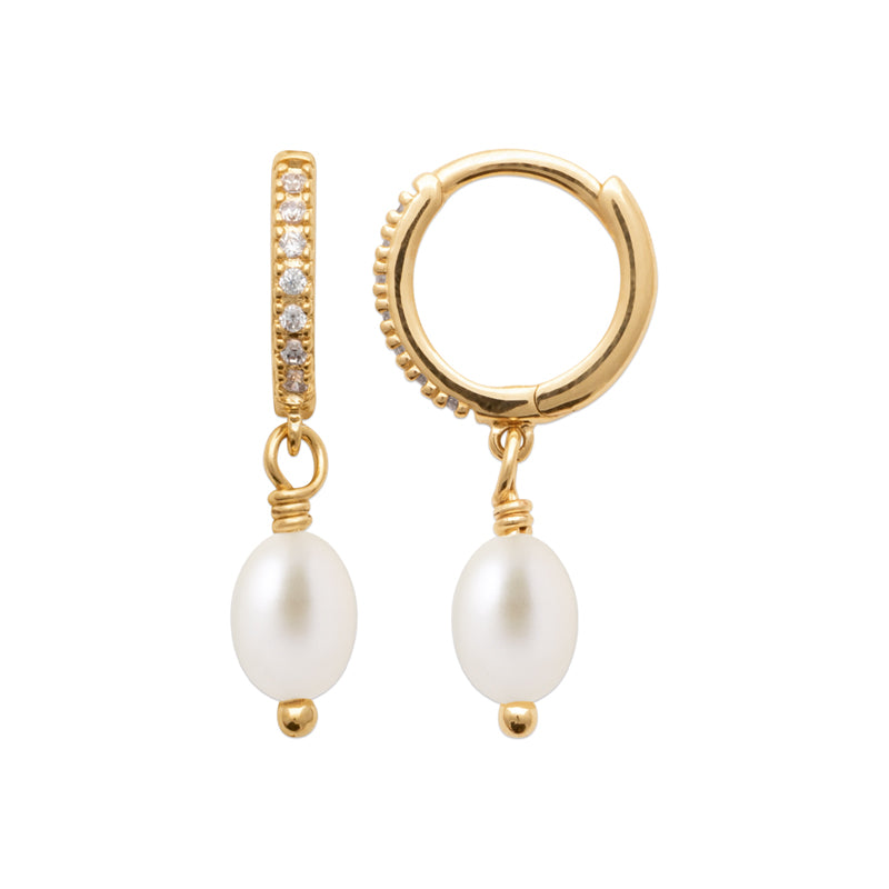 Boucles d'oreilles – Plaqué or – vue 2