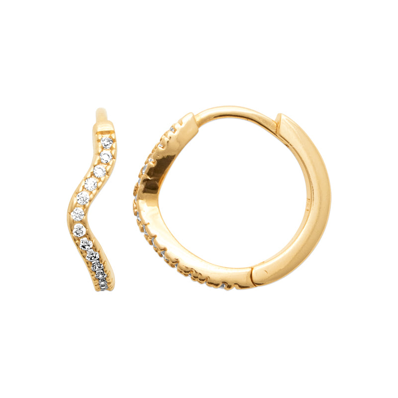 Boucles d'oreilles – Plaqué or – vue 3