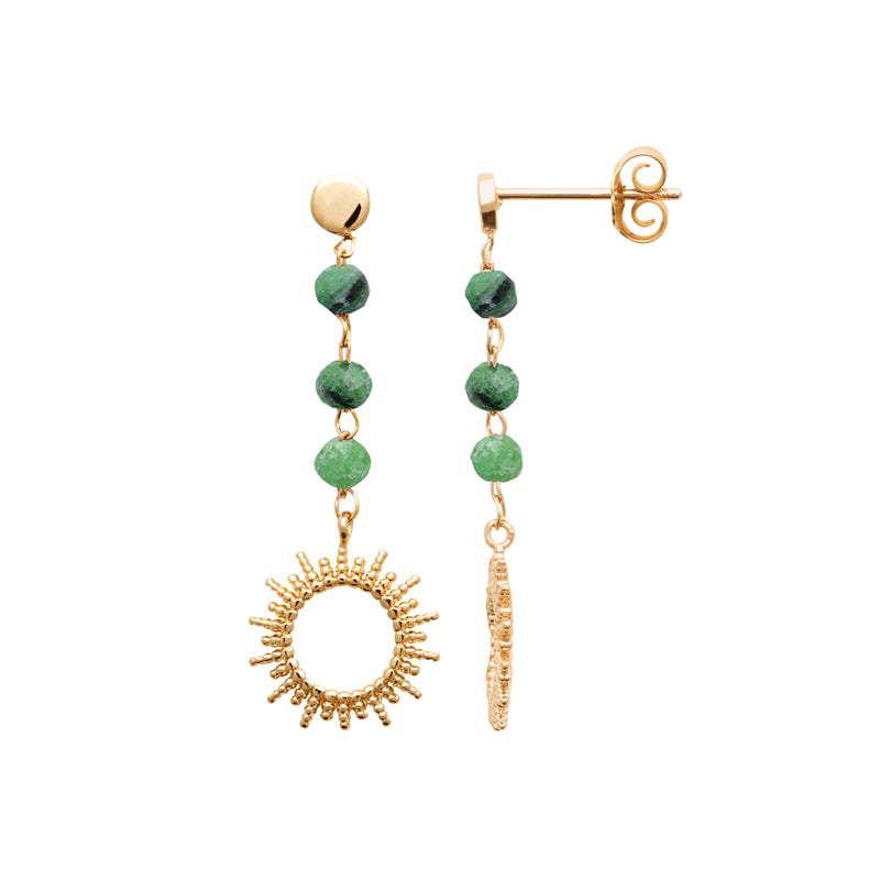 Boucles d'oreilles – Plaqué or – vue 2