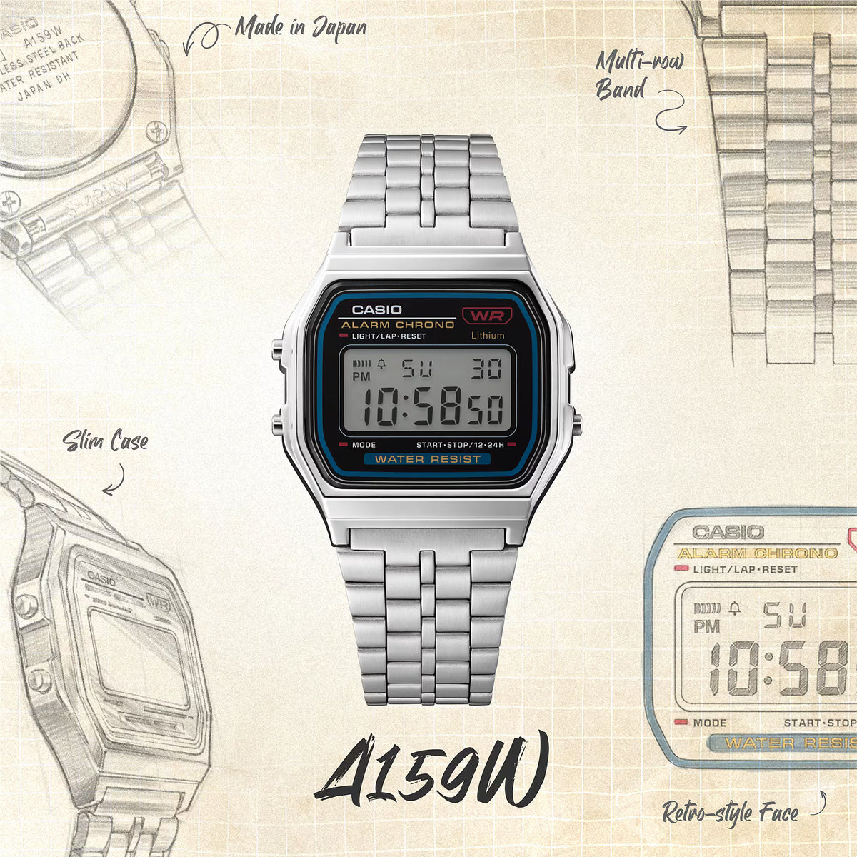 Casio – Vintage Iconic – vue 2