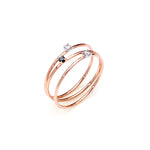 Caterina B – Bague – Or Rose & Diamants